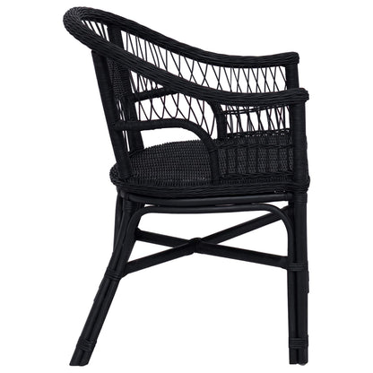 Stapelstoel Zwart 60 x 60 x 81 cm Rattan