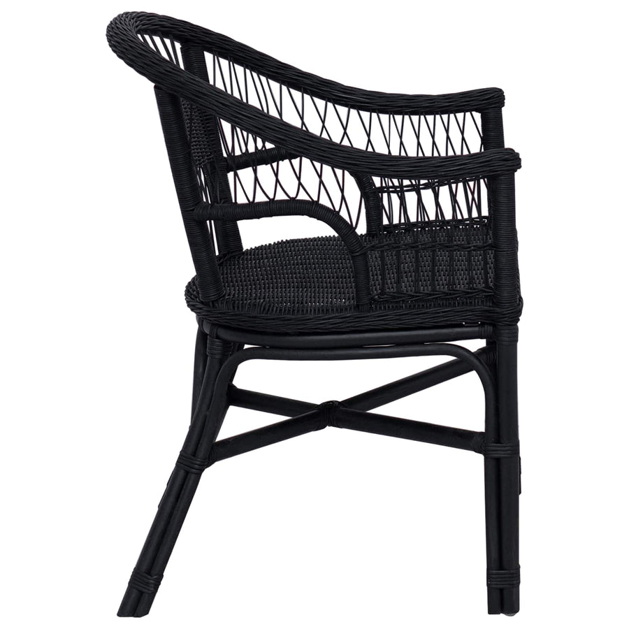 Stapelstoel Zwart 60 x 60 x 81 cm Rattan