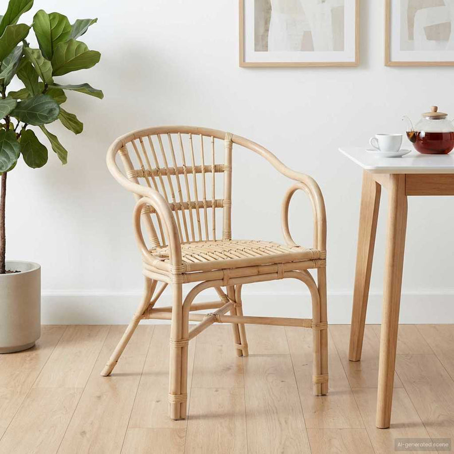Stapelstoel Naturel 58 x 60 x 81 cm Rattan