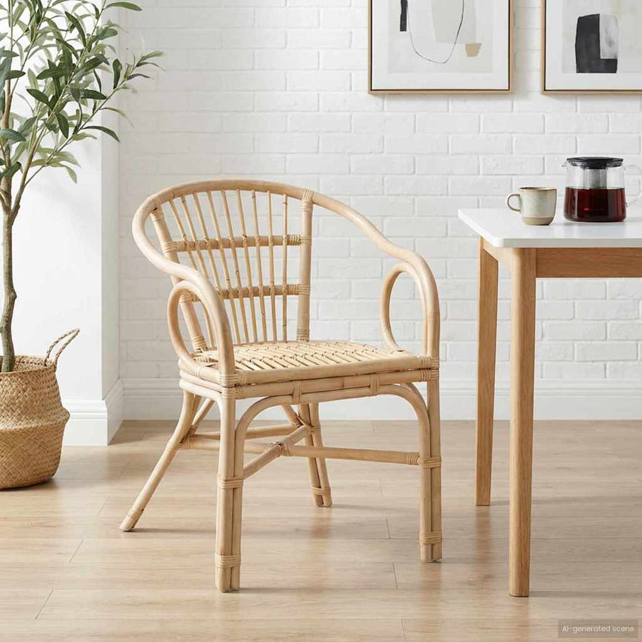 Stapelstoel Naturel 58 x 60 x 81 cm Rattan
