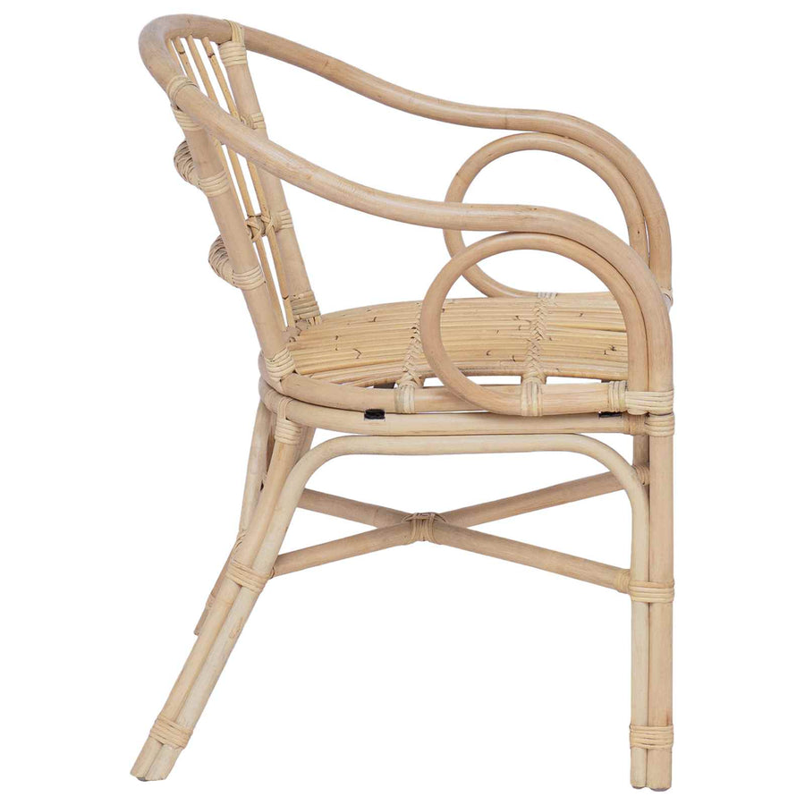 Stapelstoel Naturel 58 x 60 x 81 cm Rattan