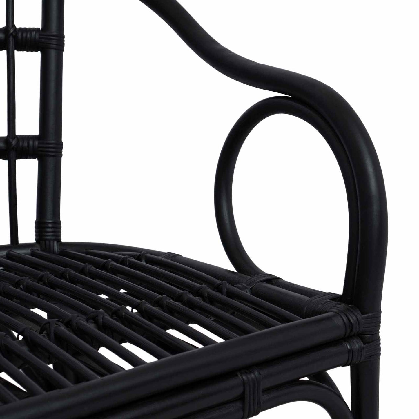 Stapelstoel Zwart 58 x 60 x 81 cm Rattan