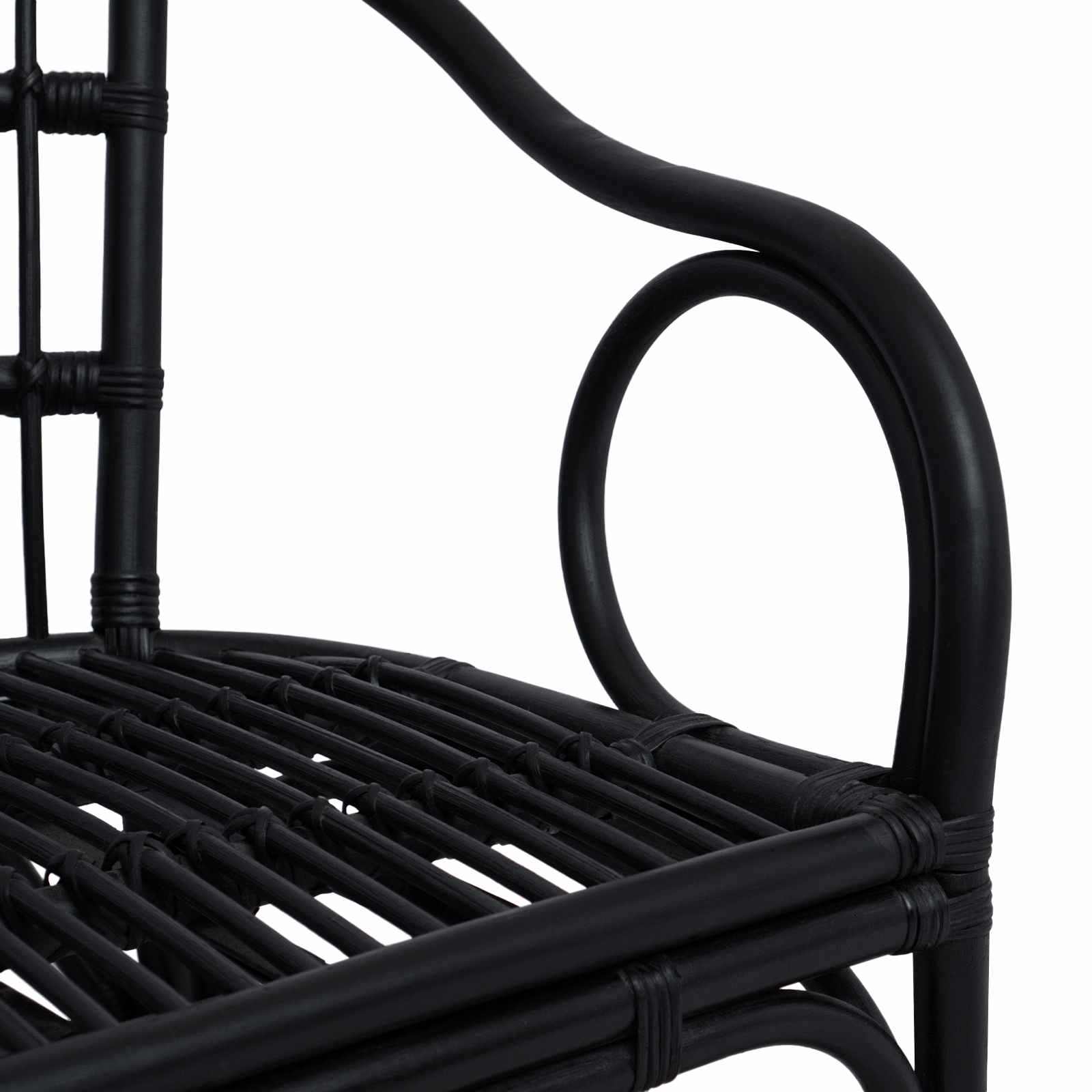 Stapelstoel Zwart 58 x 60 x 81 cm Rattan