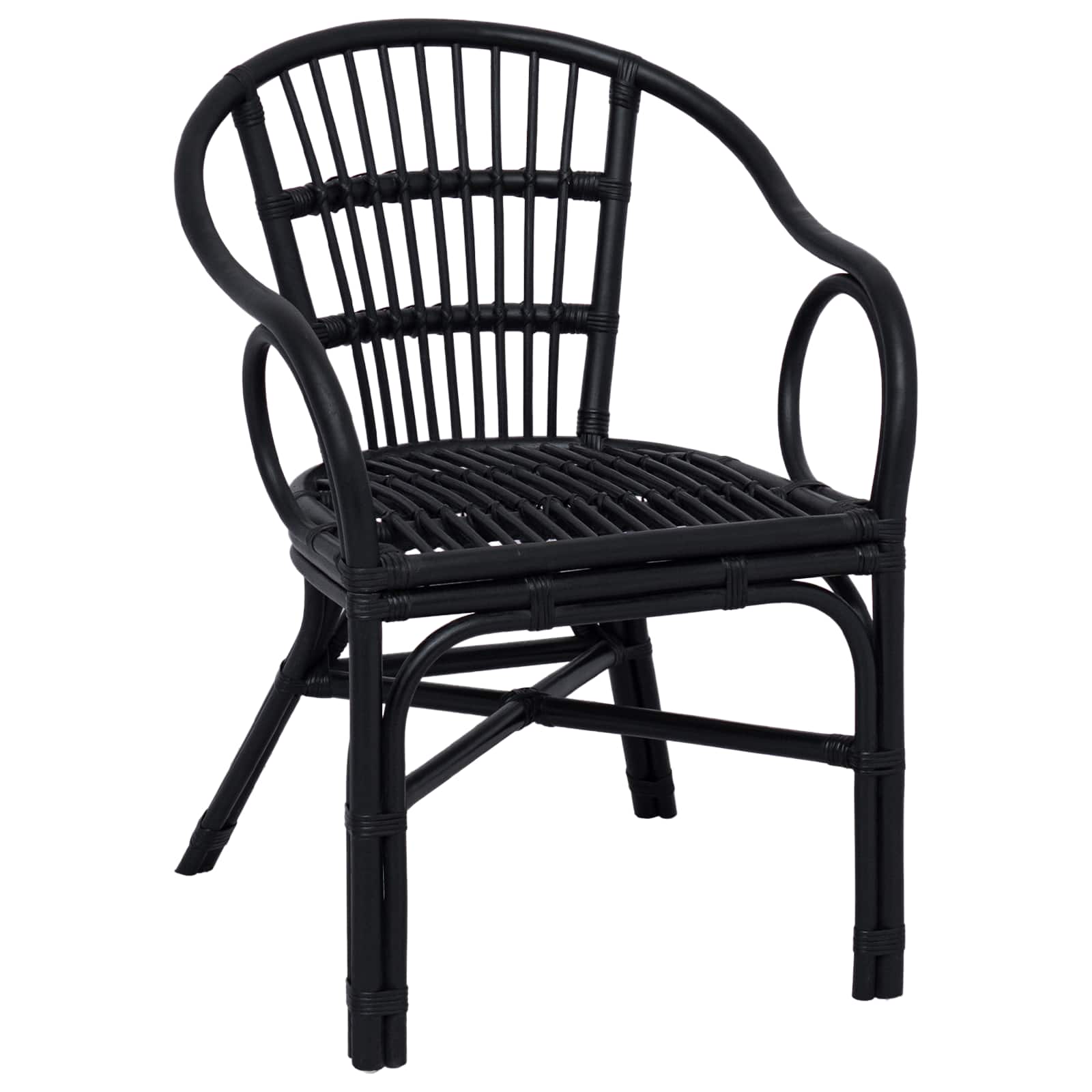 Stapelstoel Zwart 58 x 60 x 81 cm Rattan