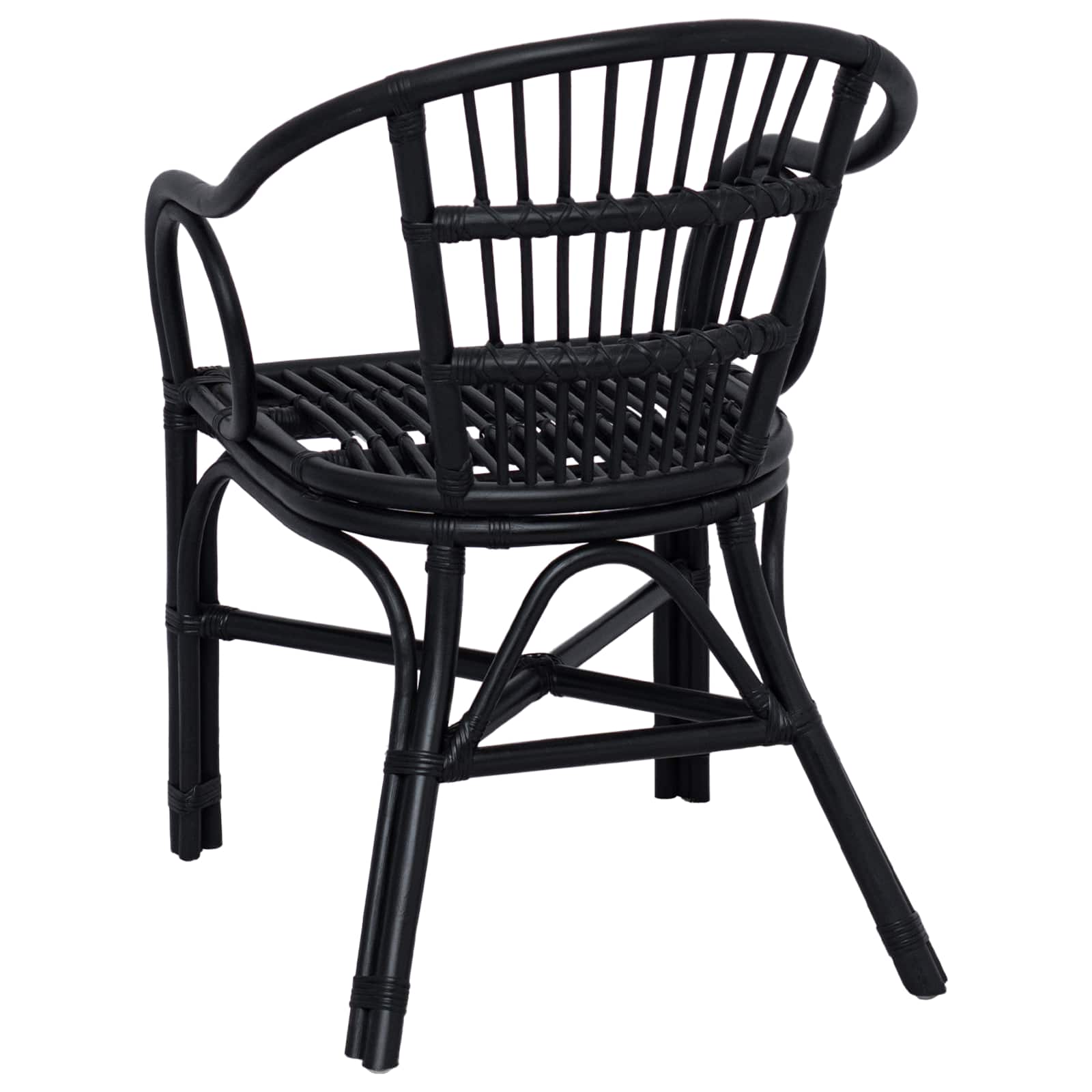 Stapelstoel Zwart 58 x 60 x 81 cm Rattan