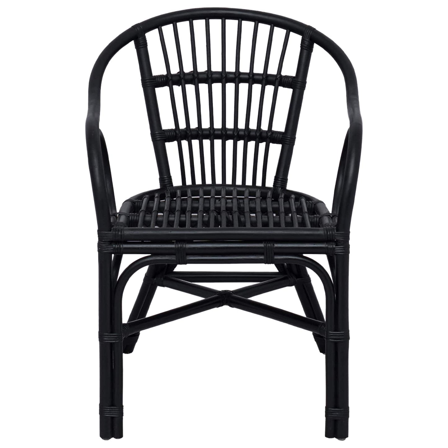 Stapelstoel Zwart 58 x 60 x 81 cm Rattan