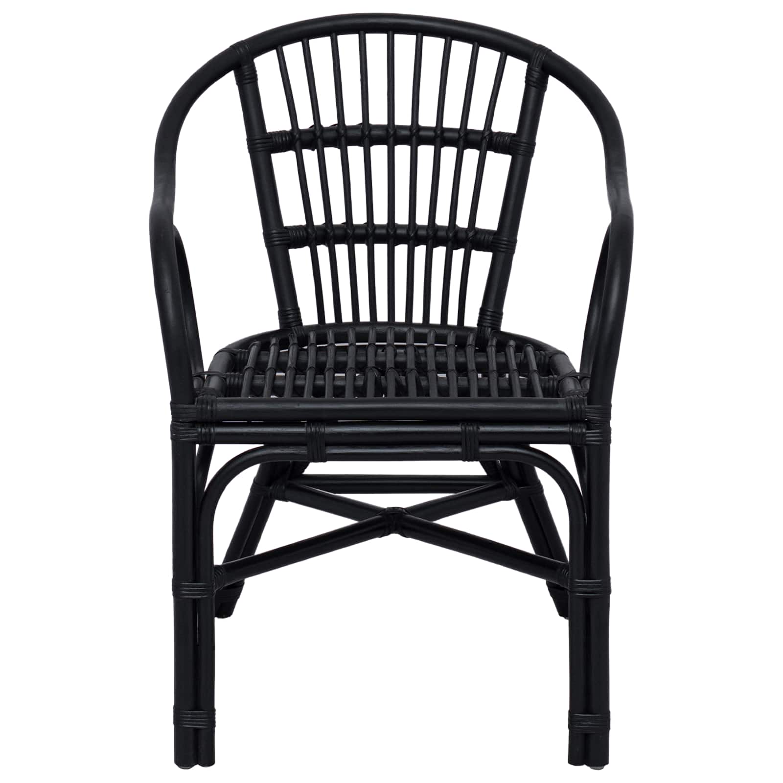 Stapelstoel Zwart 58 x 60 x 81 cm Rattan