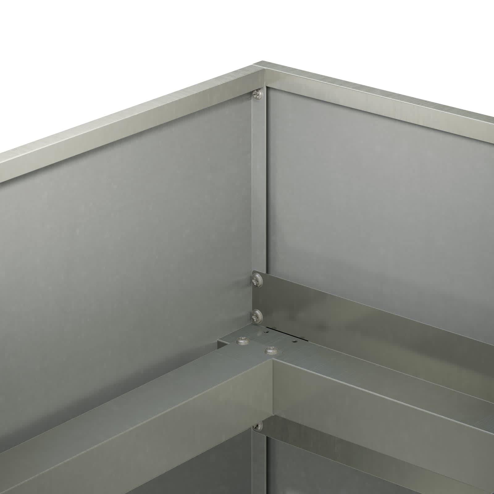 Plantenbak zilver 360 x 40 x 60 cm Roestvrij staal