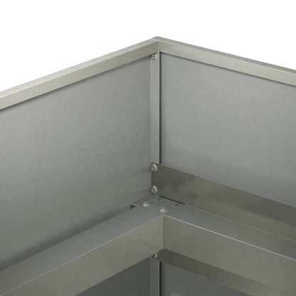 Plantenbak zilver 360 x 40 x 60 cm Roestvrij staal