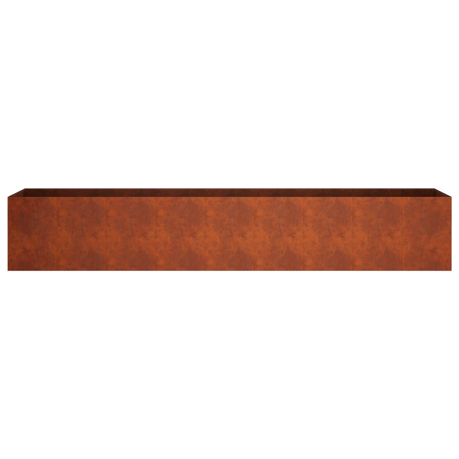 Plantenbak Roestkleurig 360 x 40 x 60 cm weervast staal