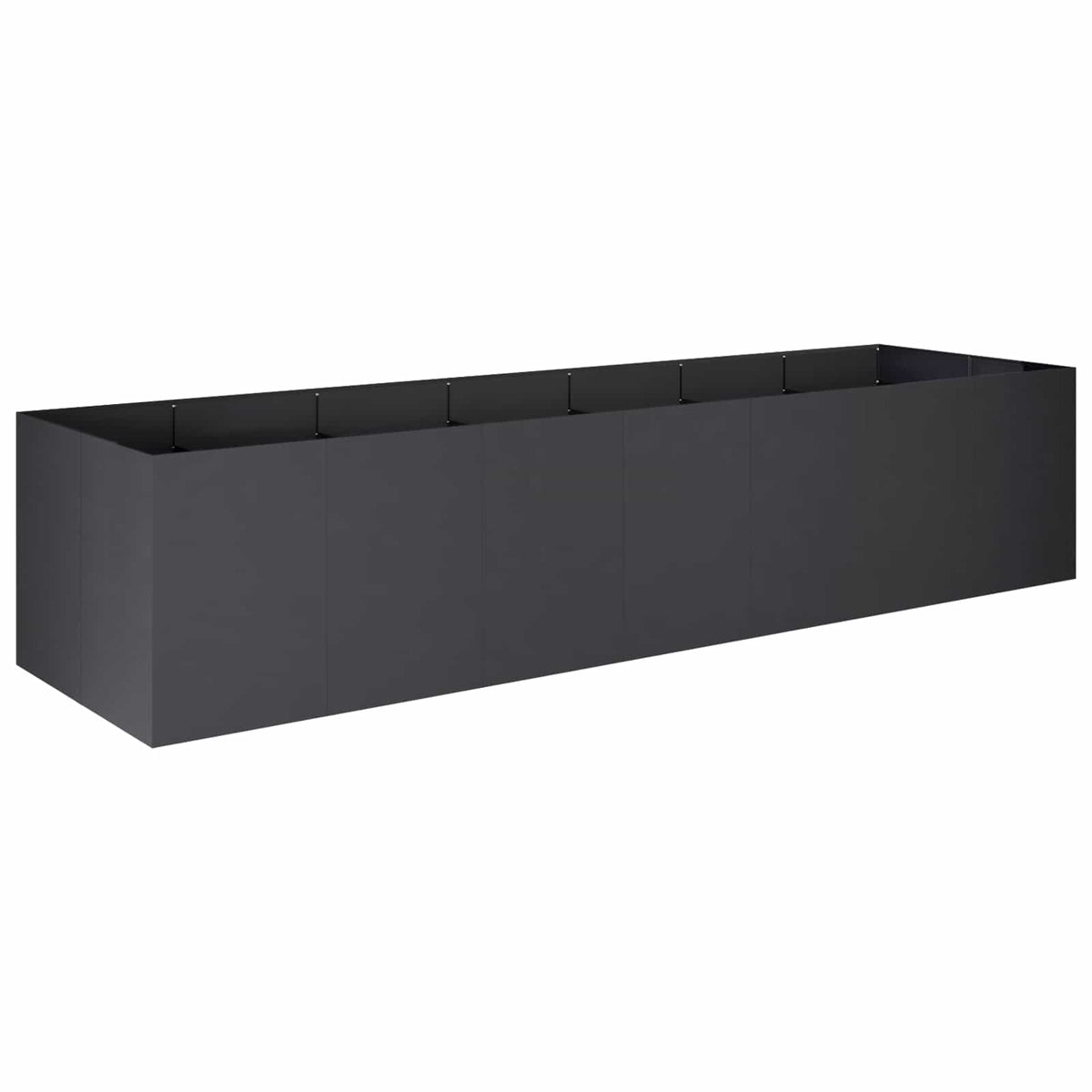 Plantenbak Zwart 280 x 80 x 60 cm Koudgewalst staal