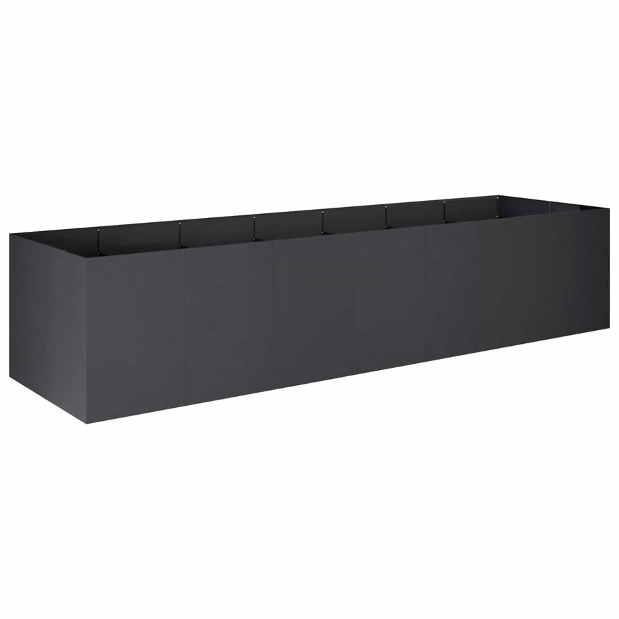 Plantenbak Zwart 280 x 80 x 60 cm Koudgewalst staal
