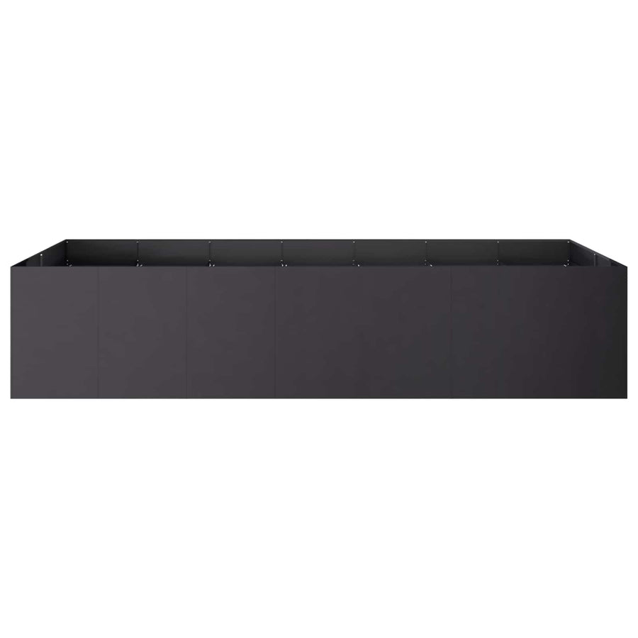Plantenbak Zwart 280 x 80 x 60 cm Koudgewalst staal