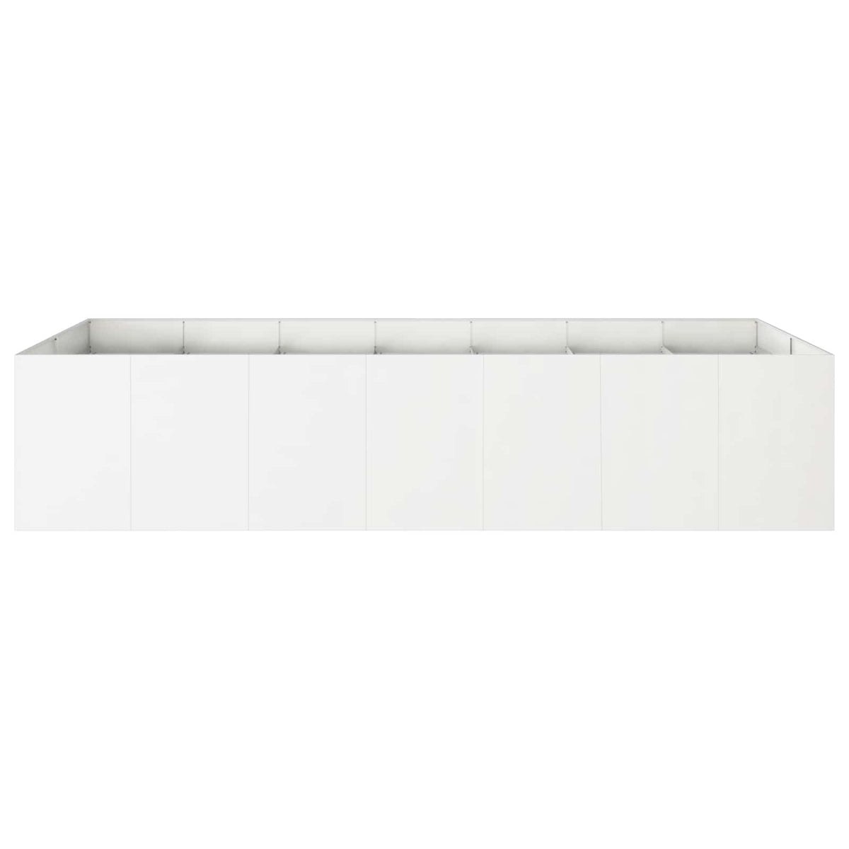 Plantenbak Wit 280 x 80 x 60 cm Koudgewalst staal
