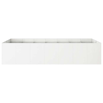 Plantenbak Wit 280 x 80 x 60 cm Koudgewalst staal