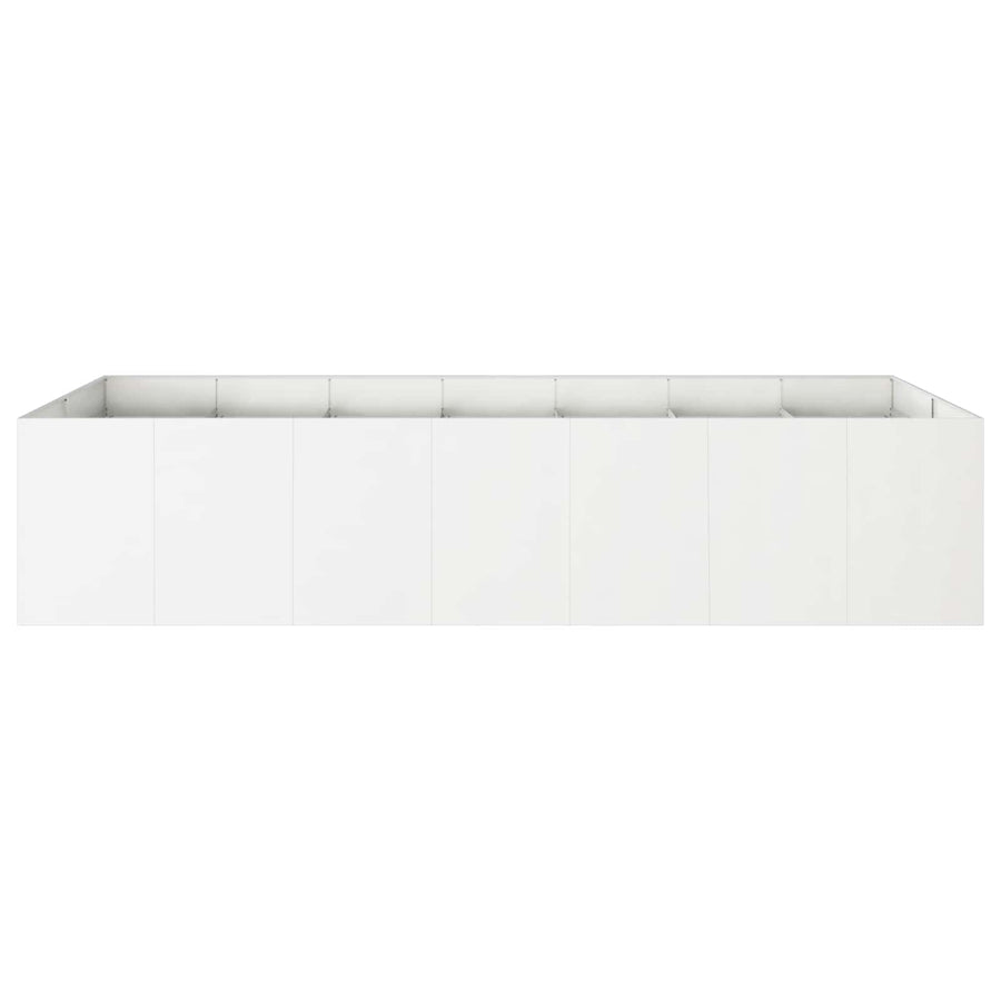 Plantenbak Wit 280 x 80 x 60 cm Koudgewalst staal