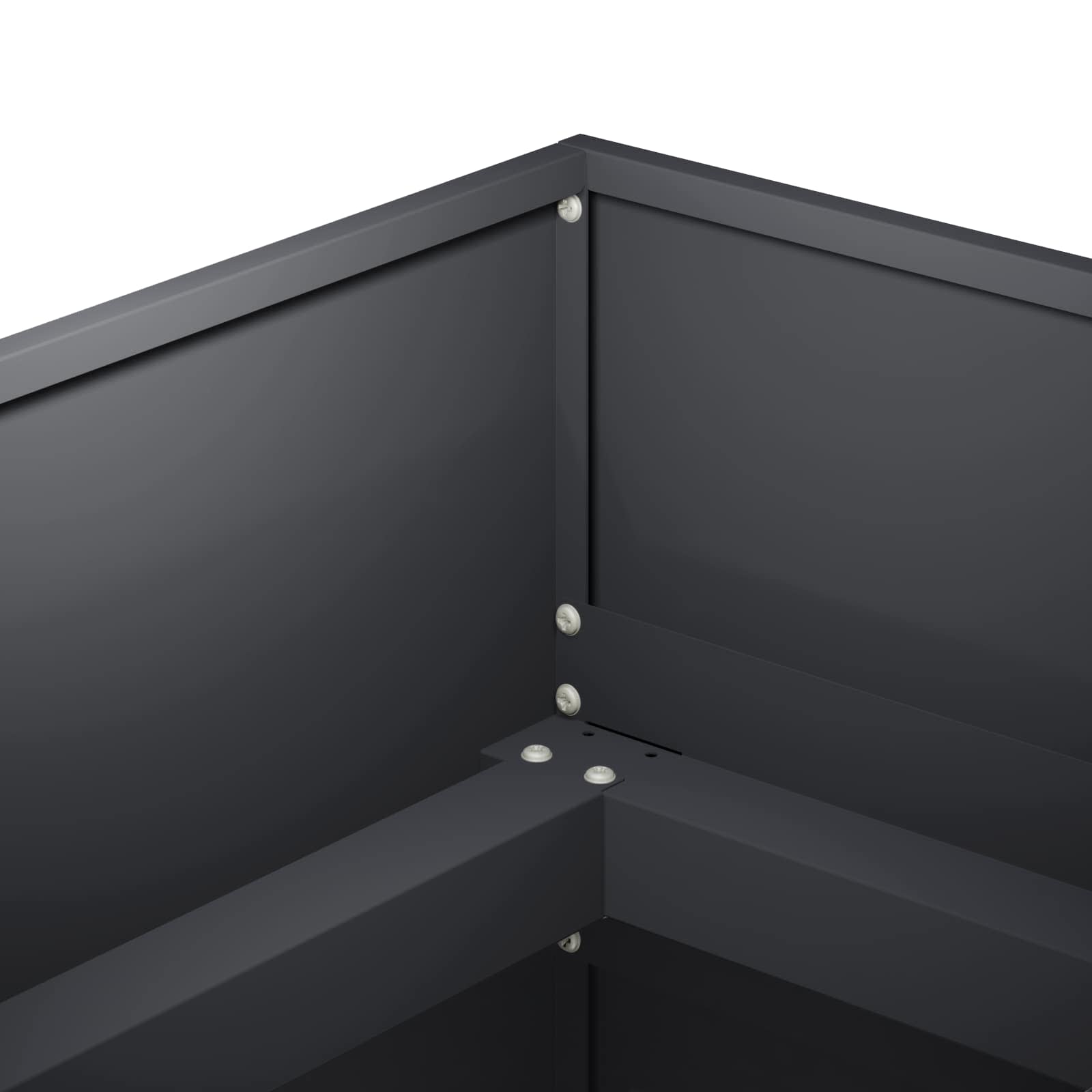 Plantenbak Antraciet 280 x 80 x 60 cm Koudgewalst staal