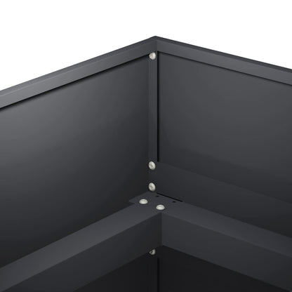 Plantenbak Antraciet 280 x 80 x 60 cm Koudgewalst staal