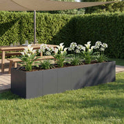 Plantenbak 280x80x60 cm antraciet koudgewalst staal