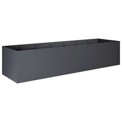 Plantenbak Antraciet 280 x 80 x 60 cm Koudgewalst staal