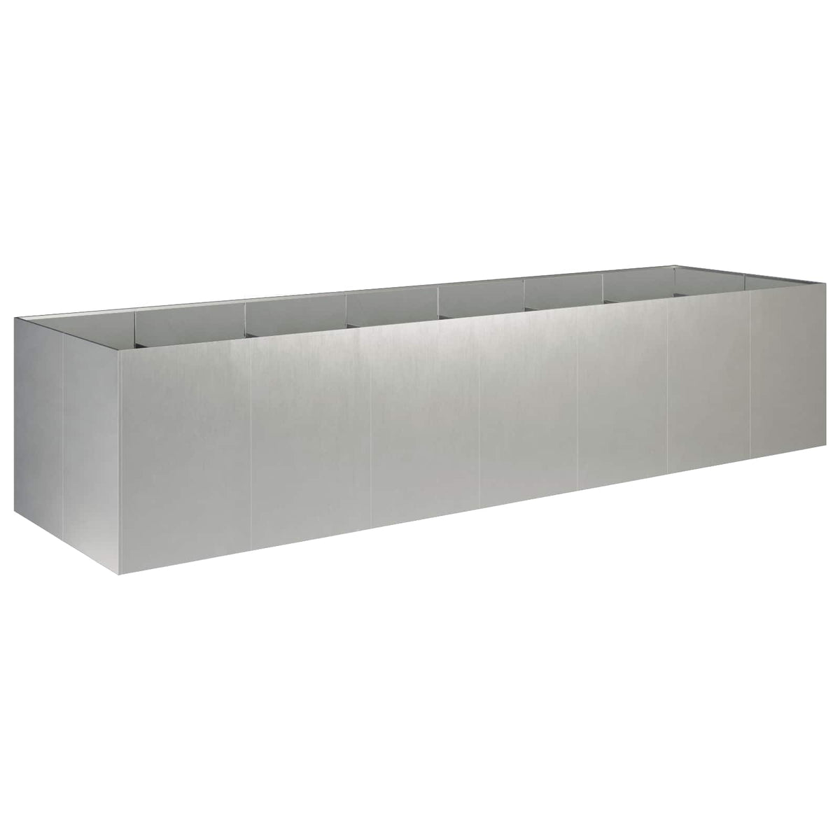 Plantenbak zilver 280 x 80 x 60 cm Roestvrij staal