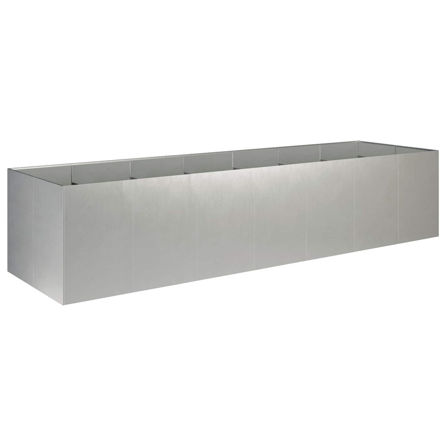 Plantenbak zilver 280 x 80 x 60 cm Roestvrij staal