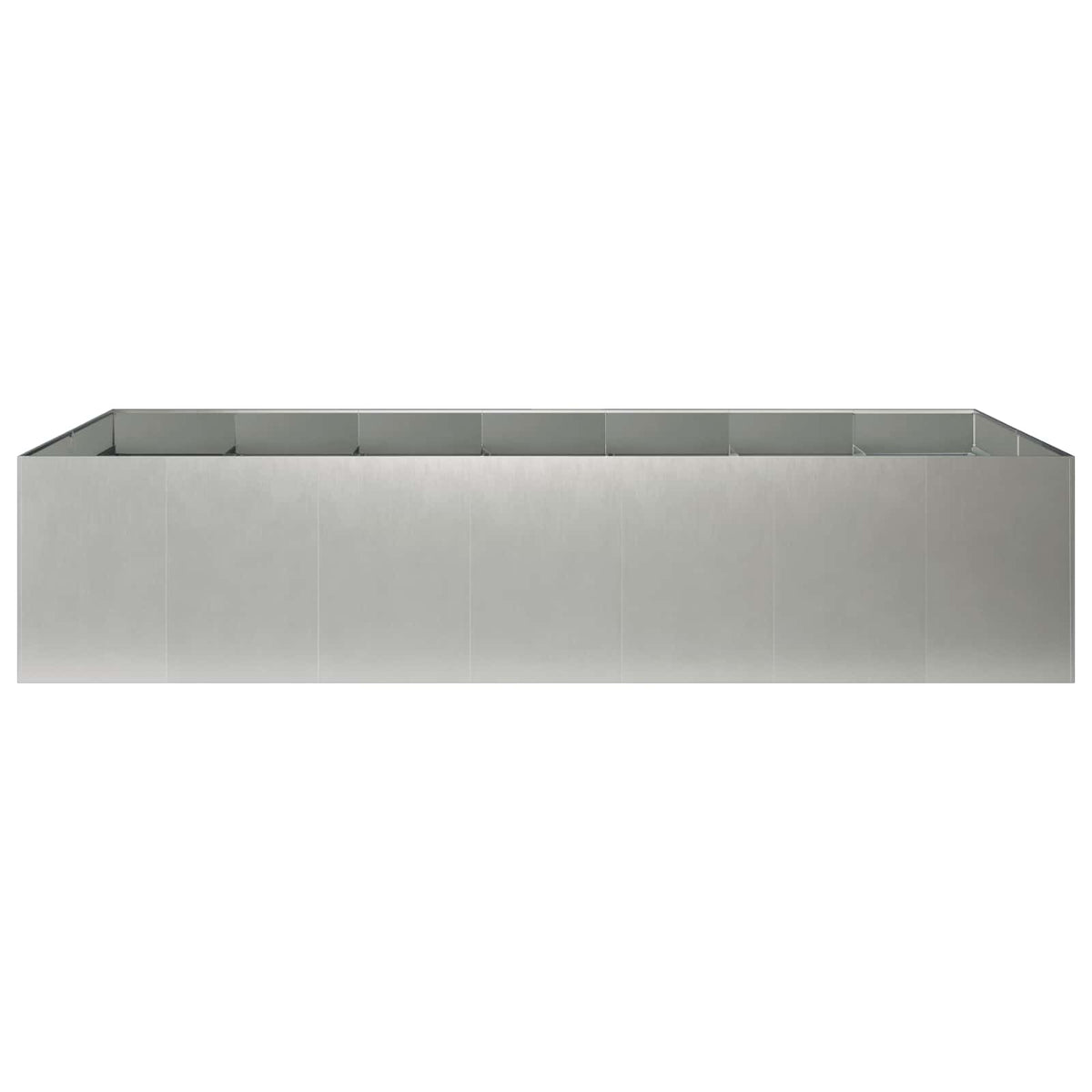 Plantenbak zilver 280 x 80 x 60 cm Roestvrij staal
