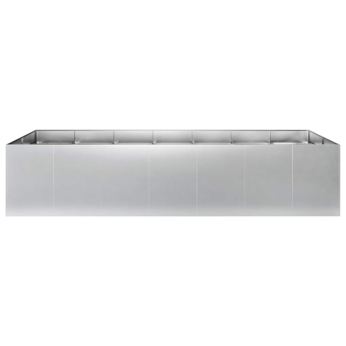 Plantenbak zilver 280 x 80 x 60 cm Gegalvaniseerd staal