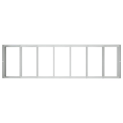 Plantenbak zilver 280 x 80 x 60 cm Gegalvaniseerd staal