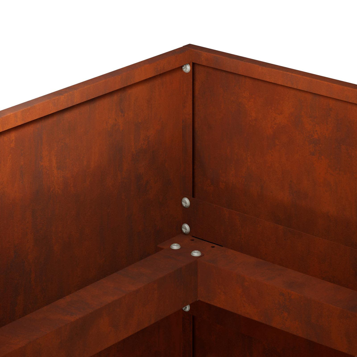 Plantenbak Roestkleurig 280 x 80 x 60 cm weervast staal