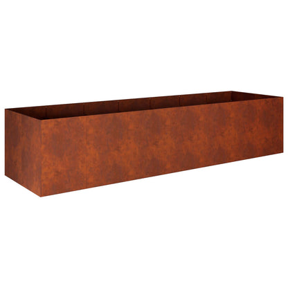 Plantenbak Roestkleurig 280 x 80 x 60 cm weervast staal