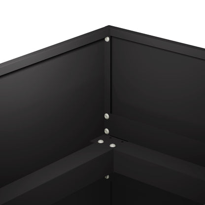 Plantenbak Zwart 360 x 80 x 60 cm Koudgewalst staal