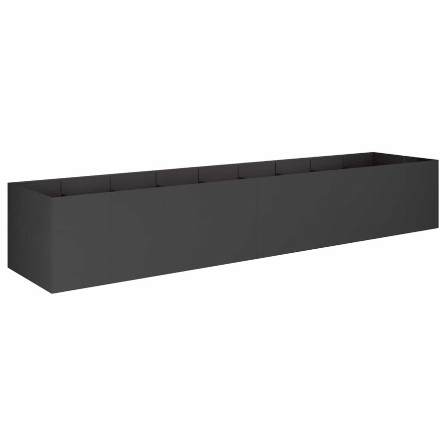 Plantenbak Zwart 360 x 80 x 60 cm Koudgewalst staal