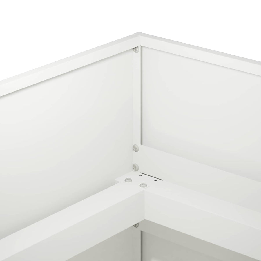 Plantenbak Wit 360 x 80 x 60 cm Koudgewalst staal