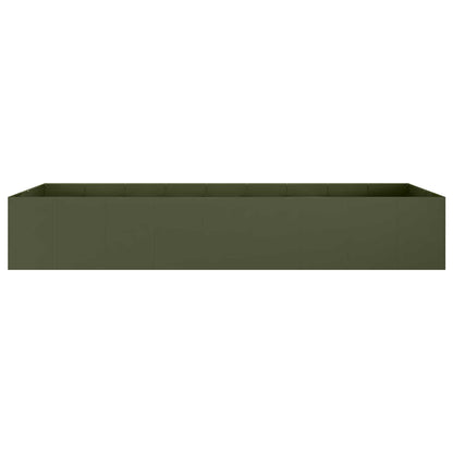 Plantenbak Olijfgroen 360 x 80 x 60 cm Koudgewalst staal
