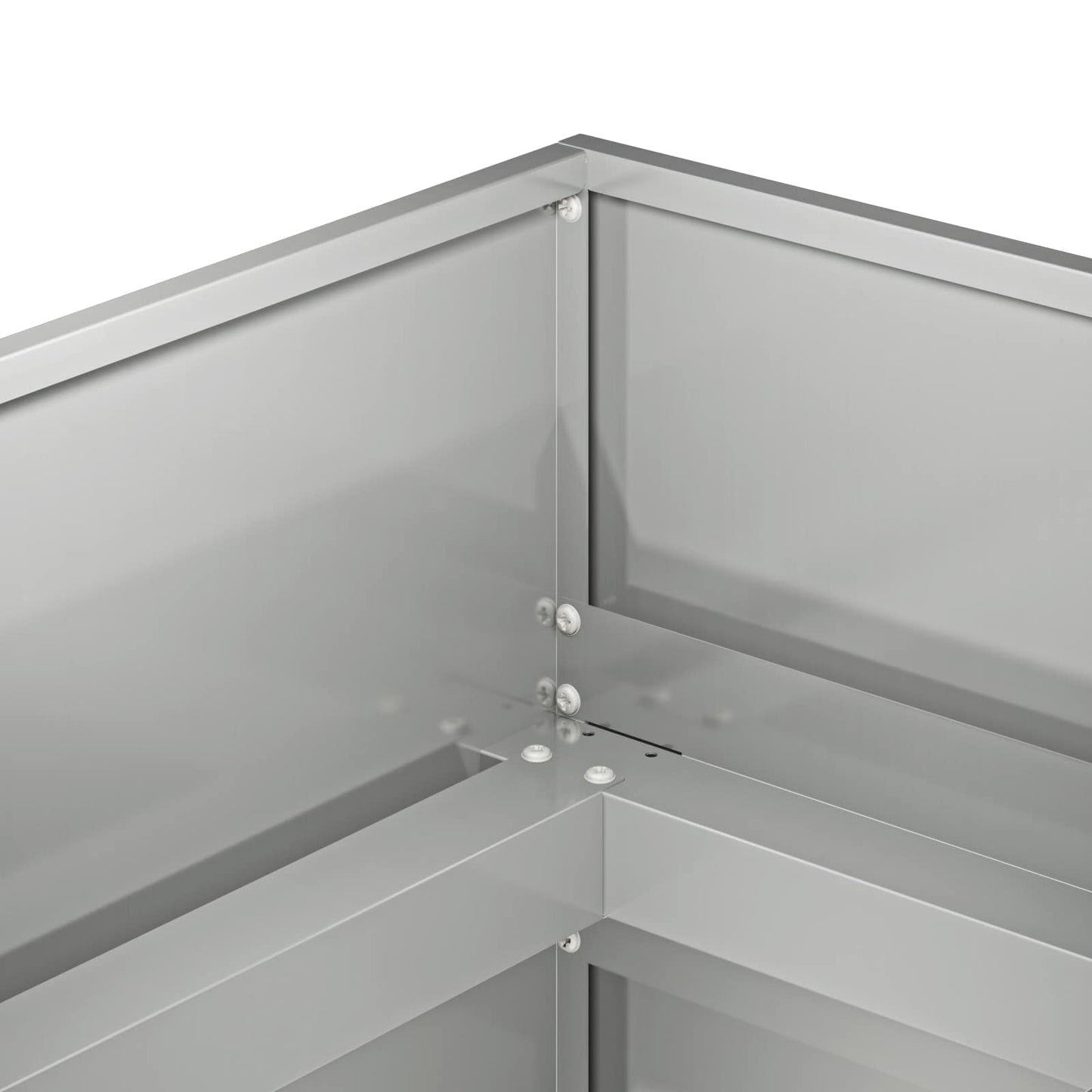 Plantenbak zilver 360 x 80 x 60 cm Gegalvaniseerd staal