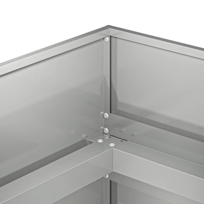 Plantenbak zilver 360 x 80 x 60 cm Gegalvaniseerd staal