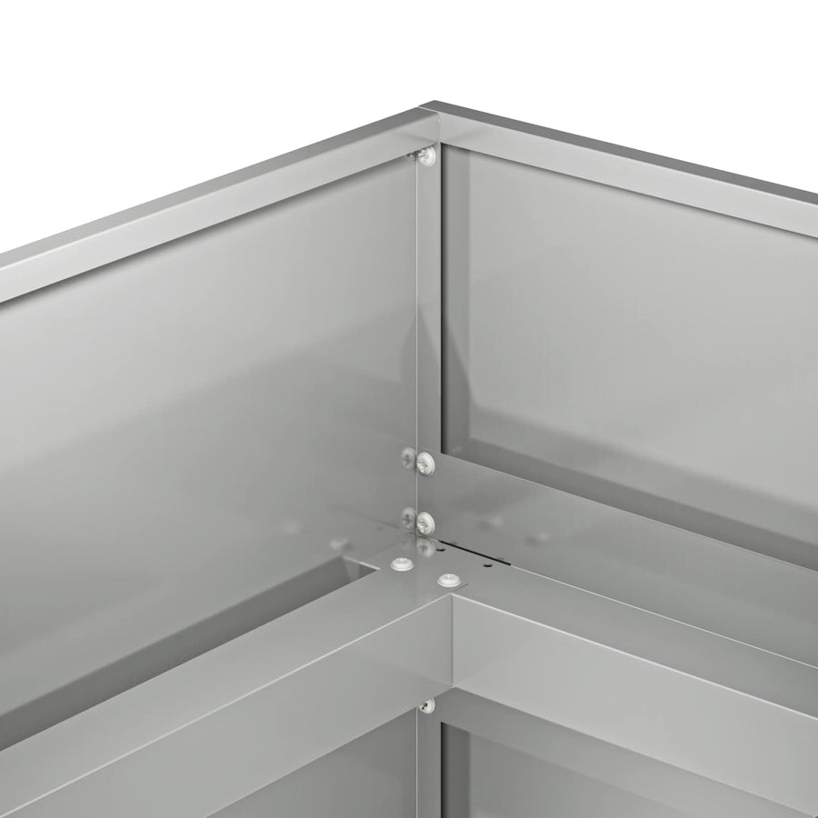 Plantenbak zilver 360 x 80 x 60 cm Gegalvaniseerd staal