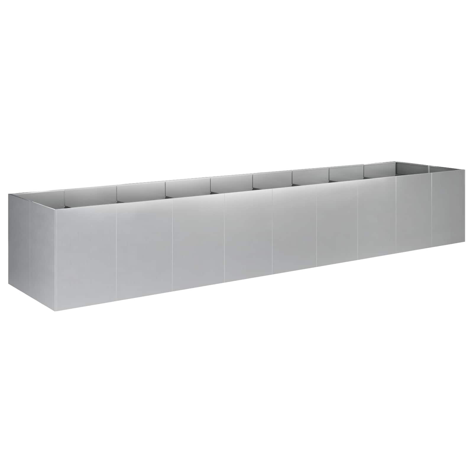 Plantenbak zilver 360 x 80 x 60 cm Gegalvaniseerd staal