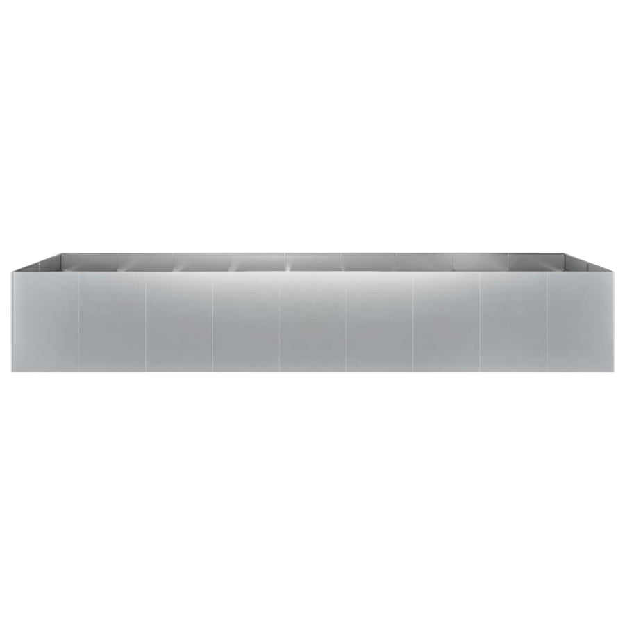 Plantenbak zilver 360 x 80 x 60 cm Gegalvaniseerd staal