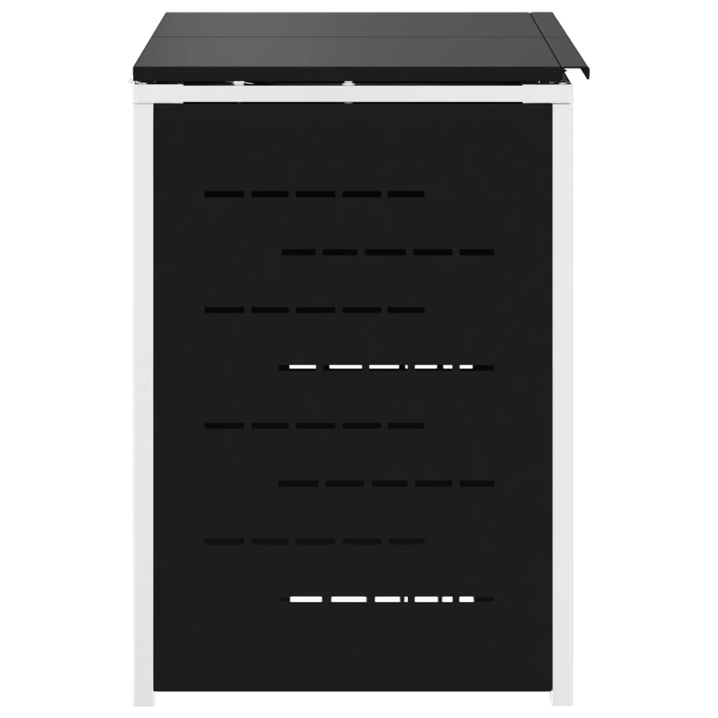 Afvalbak opslag Zwart 138 x 77,5 x 112,5 cm Roestvrij staal