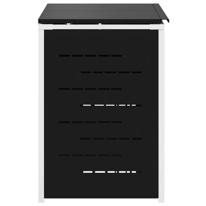 Afvalbak opslag Zwart 138 x 77,5 x 112,5 cm Roestvrij staal