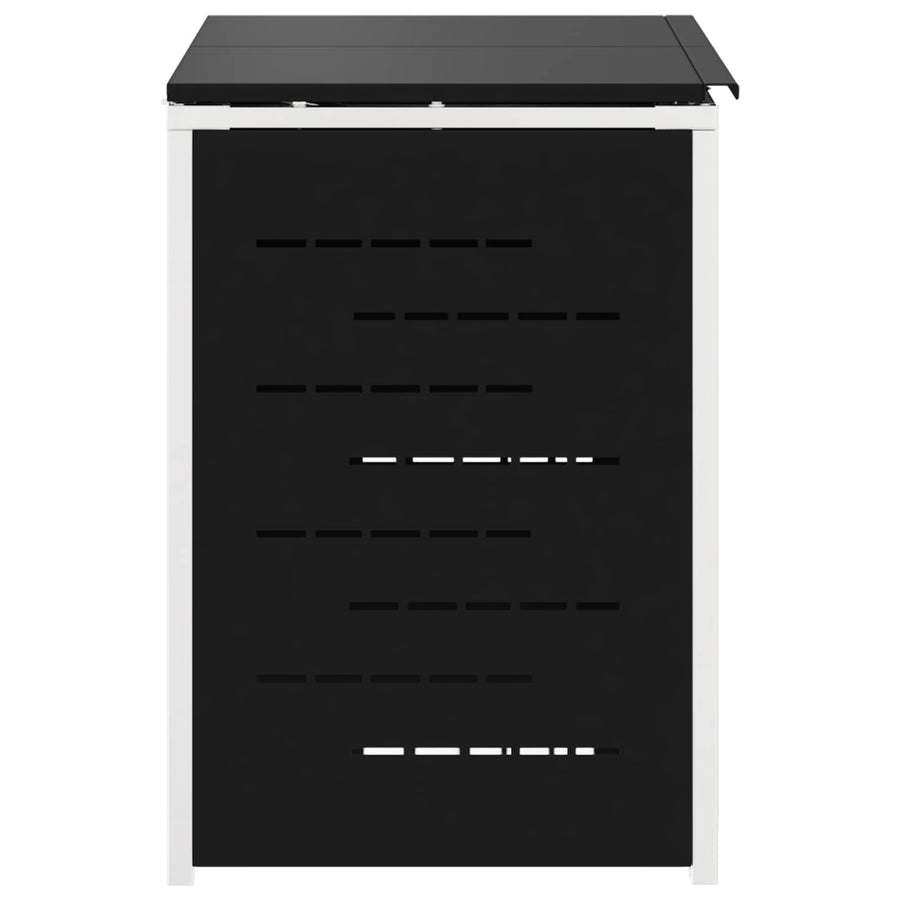 Afvalbak opslag Zwart 138 x 77,5 x 112,5 cm Roestvrij staal
