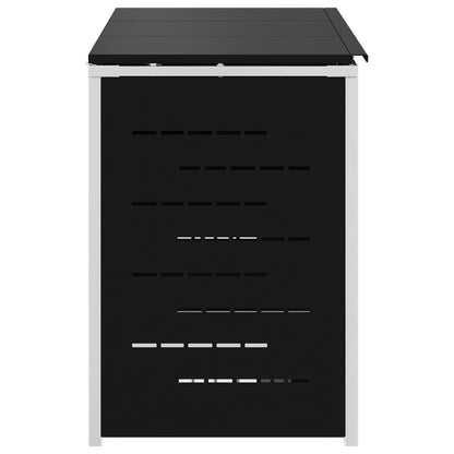 Afvalbak opslag Zwart 207 x 77,5 x 112,5 cm Roestvrij staal