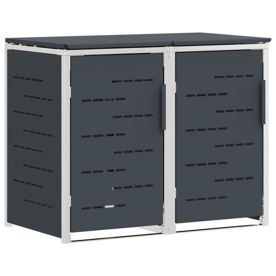 Afvalbak opslag Antracietkleurig 138 x 77,5 x 112,5 cm