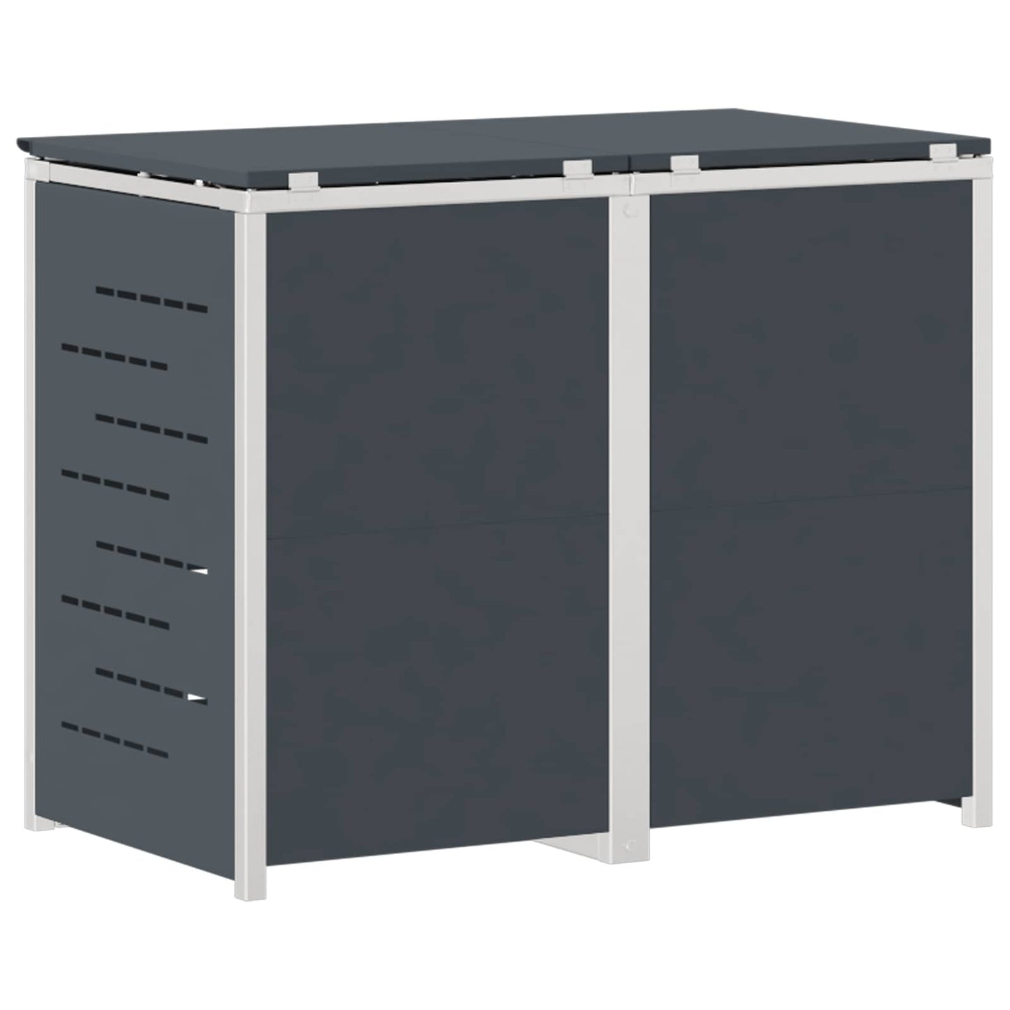 Afvalbak opslag Antracietkleurig 138 x 77,5 x 112,5 cm