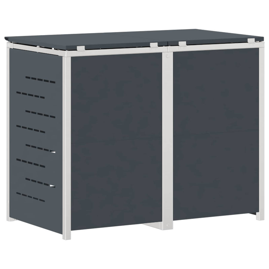 Afvalbak opslag Antracietkleurig 138 x 77,5 x 112,5 cm