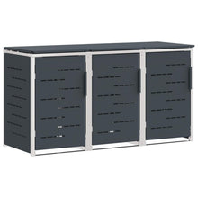 Afvalbak opslag Antracietkleurig 207 x 77,5 x 112,5 cm