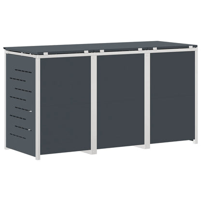 Afvalbak opslag Antracietkleurig 207 x 77,5 x 112,5 cm