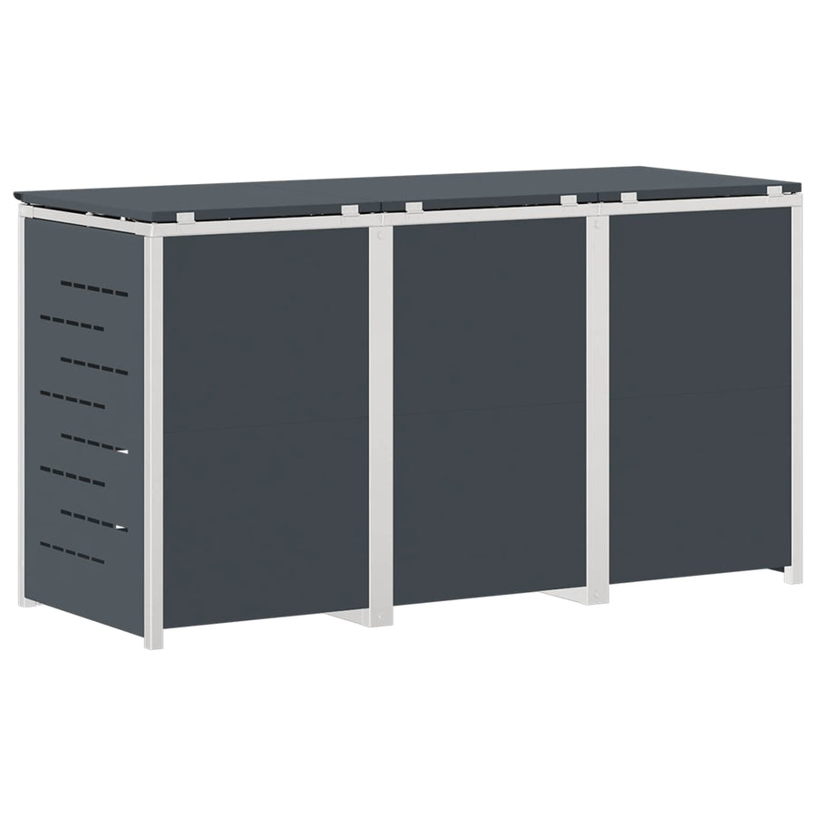 Afvalbak opslag Antracietkleurig 207 x 77,5 x 112,5 cm